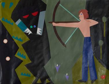 Original Contemporary People Collage by Vera Campion