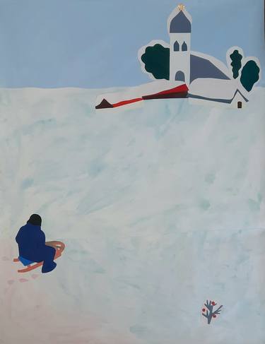 Original Figurative People Collage by Vera Campion