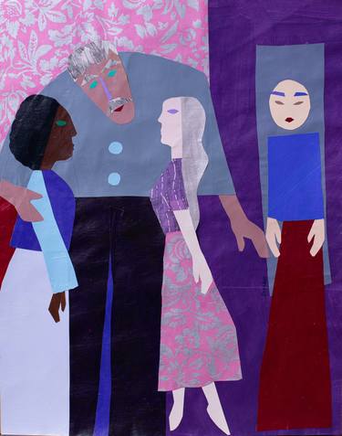 Print of Conceptual People Collage by Vera Campion
