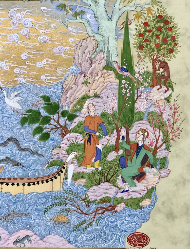 Original Classical mythology Painting by Farzaneh Ebadifard