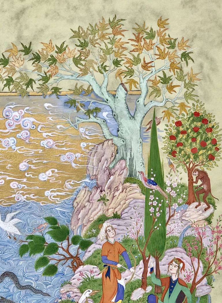 Original Classical mythology Painting by Farzaneh Ebadifard