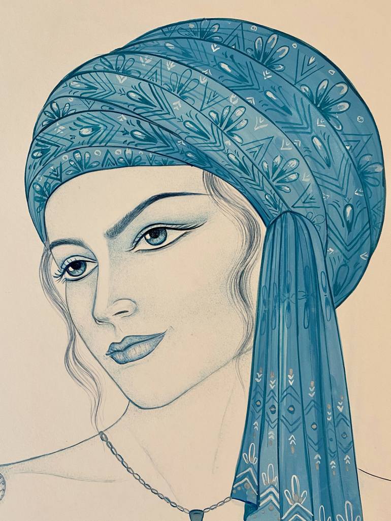 Original Portrait Painting by Farzaneh Ebadifard