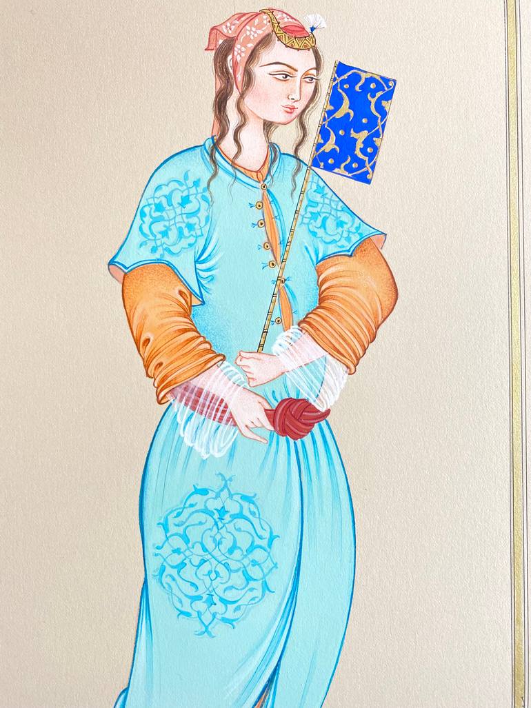 Original Figurative People Painting by Farzaneh Ebadifard