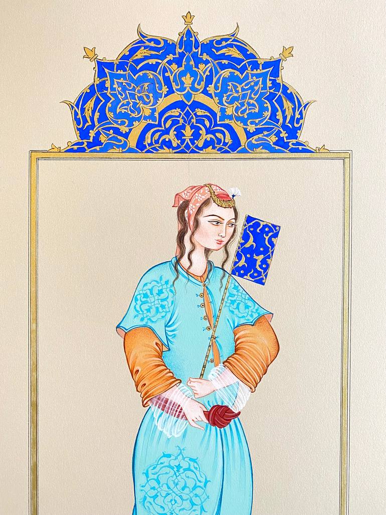 Original Figurative People Painting by Farzaneh Ebadifard