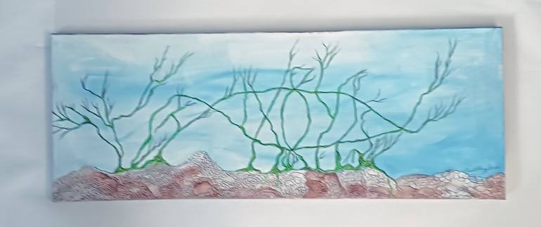 Original Abstract Expressionism Religion Painting by Paul Henry Fresco