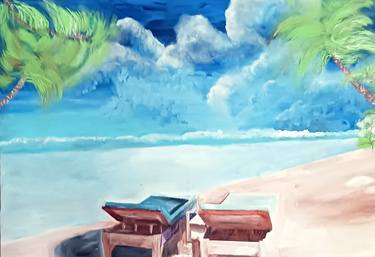 Original Beach Paintings by PAUL HENRY FRESCO