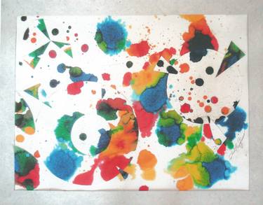 Print of Abstract Expressionism Outer Space Collage by PAUL HENRY FRESCO