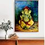 Lord Ganesha Canvas Painting for Living Room.inspired form Indian religious paintings. Will be a good addition for your bedroom and living room walls,