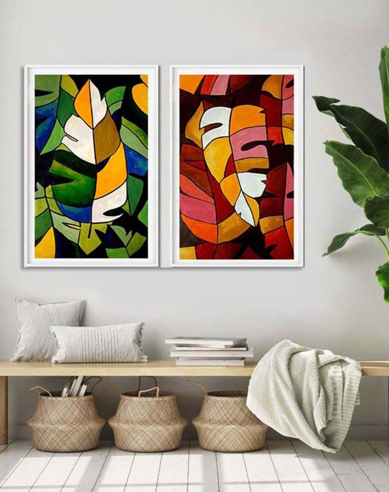 Original Abstract Nature Painting by Revathi Nandana