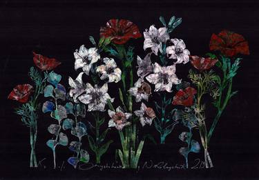 Print of Illustration Floral Printmaking by Nadiia Onyshchenko