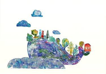 Print of Illustration Fish Printmaking by Nadiia Onyshchenko