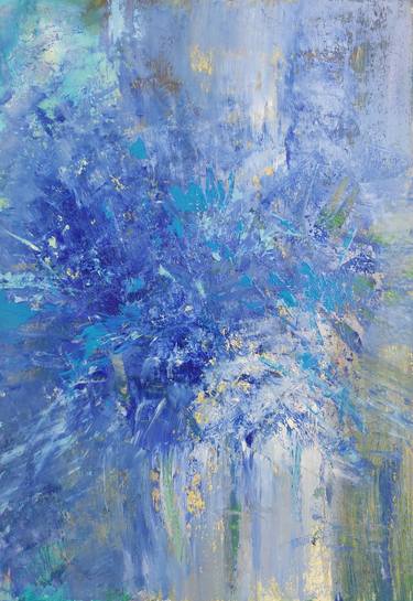 Abstraction. Spring blue bouquet thumb