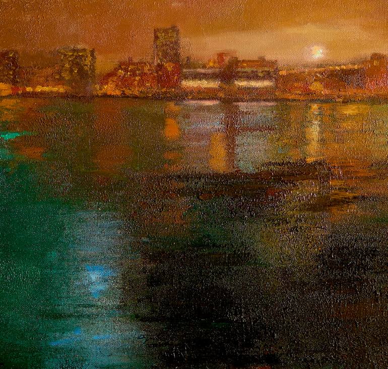 Original Impressionism Cities Painting by Olga Onopko