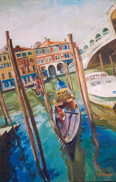 Print of Boat Paintings by Olga Onopko