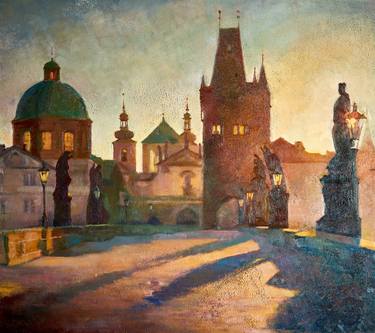 Print of Impressionism Landscape Paintings by Olga Onopko