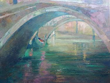 Original Impressionism Boat Paintings by Olga Onopko