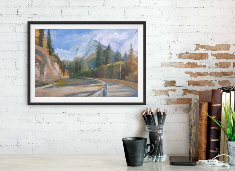 Original Impressionism Landscape Painting by Olga Onopko