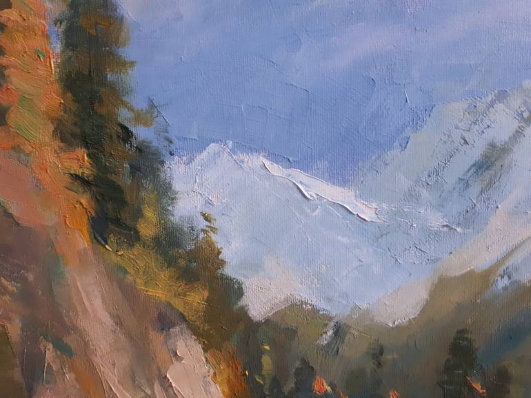 Original Impressionism Landscape Painting by Olga Onopko