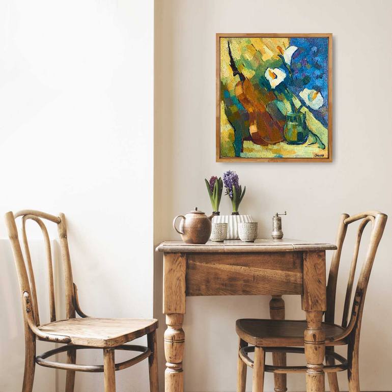 Original Art Deco Abstract Painting by Olga Onopko