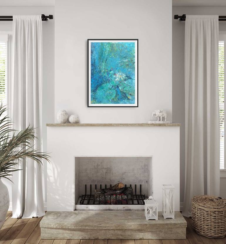 Original Art Deco Abstract Painting by Olga Onopko