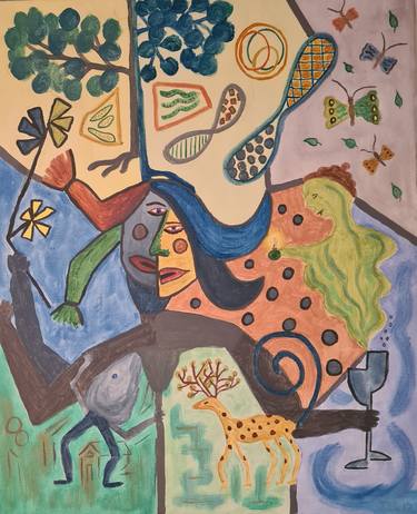 Original Abstract Painting by Trine Berg Larsen