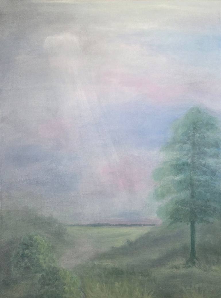 Original Landscape Painting by Trine Berg Larsen | Classicism Art on Canvas | The magic of light
