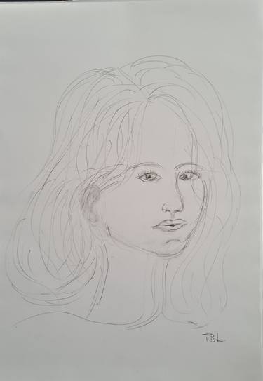 Original Figurative People Drawings by Trine Berg Larsen