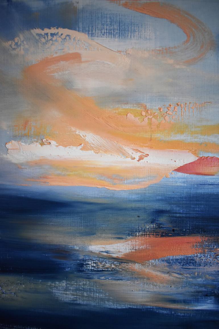 Original Abstract Seascape Painting by Angus Lowe