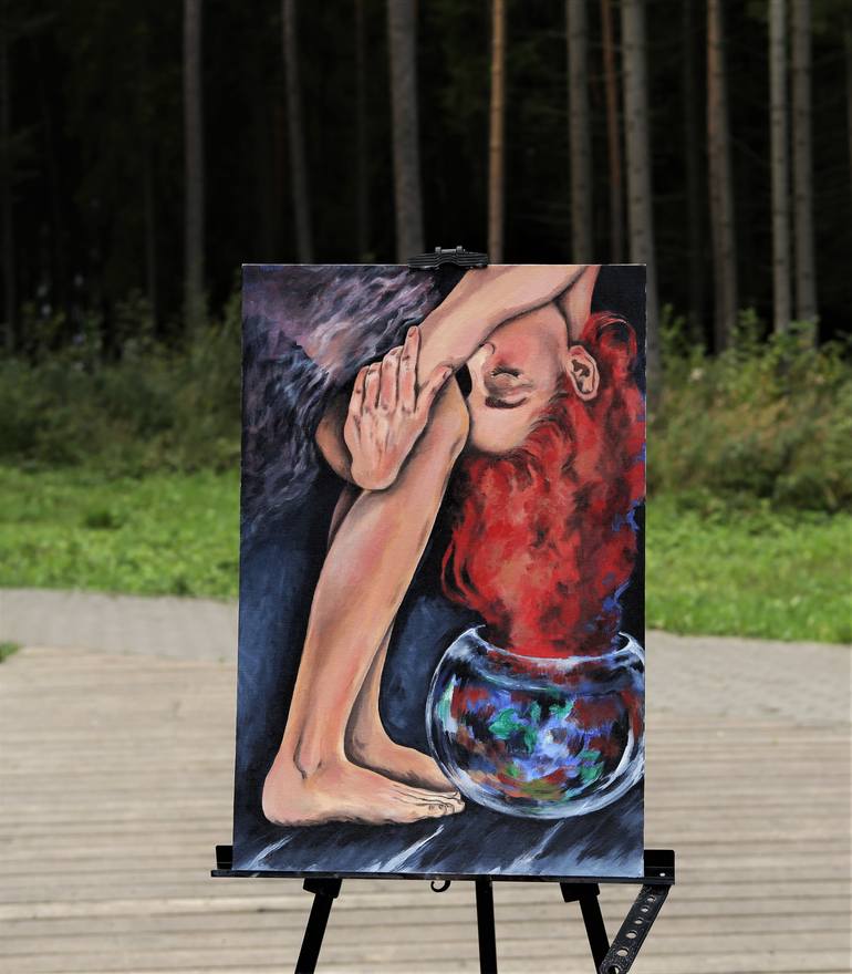 Original Conceptual Women Painting by Julia Belousova