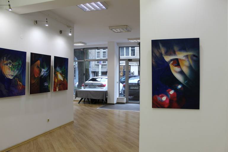 Original Abstract People Painting by Gergana Nikolova