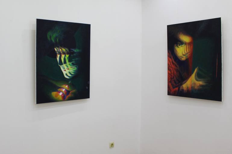 Original Abstract People Painting by Gergana Nikolova