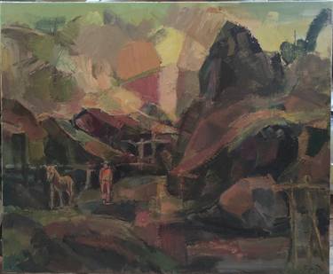 Print of Expressionism Landscape Paintings by Avetis Mkrtchyan