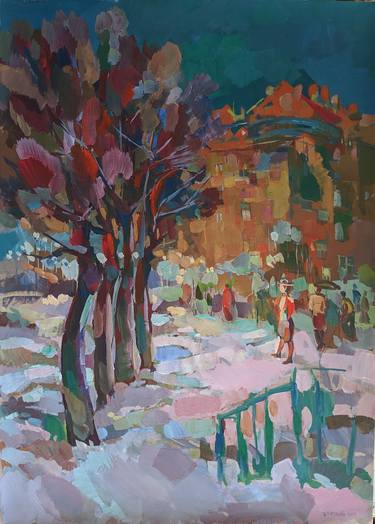 Original Impressionism Landscape Paintings by Avetis Mkrtchyan