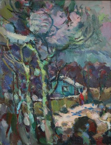 Saatchi Art Artist Avetis Mkrtchyan; Painting, “Winter In The Forest” #art