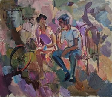 Original Expressionism People Paintings by Avetis Mkrtchyan