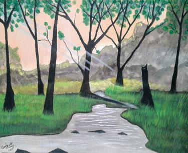 Original Landscape Paintings by Urooj Rauf