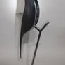 The eternal theme of motherhood inspired the creation of this sculpture. Mother bird sitting near the nest. She looks around anxiously, constantly scanning the space for danger.