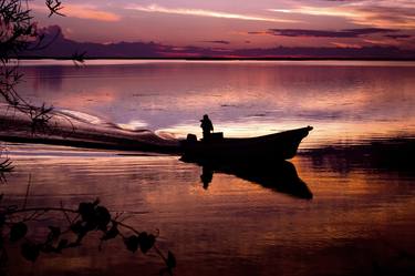 Sunset at Lake Ibera - Limited Edition of 3 thumb