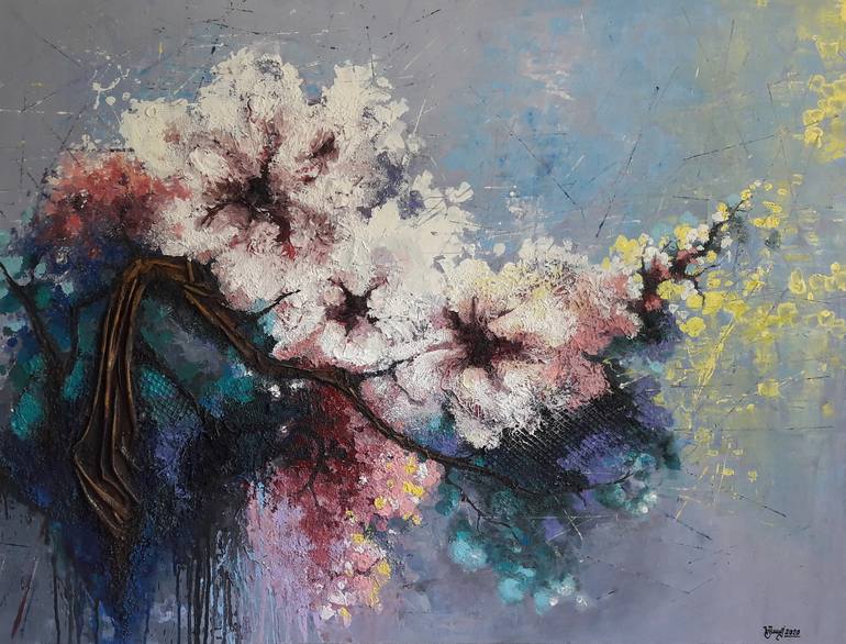 Symphony of life Painting by Violeta Islamaj | Saatchi Art