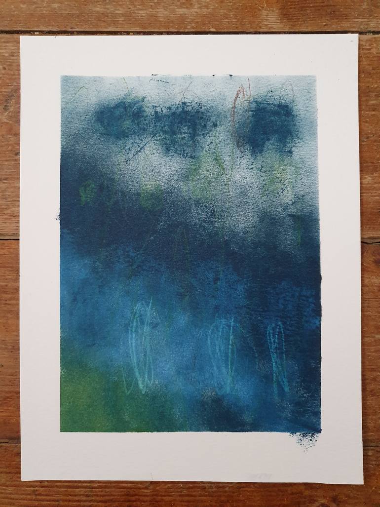 Original Abstract Expressionism Abstract Painting by Ingrid Rosine Floerke