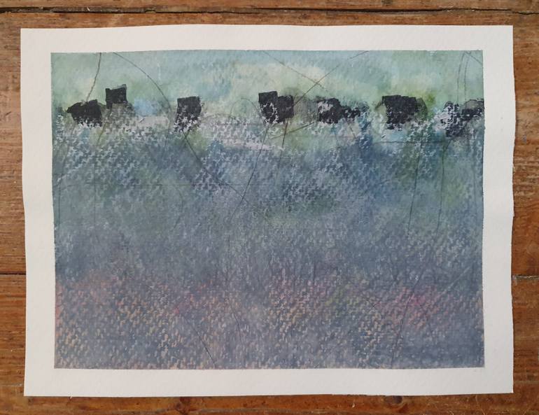 Original Abstract Expressionism Abstract Painting by Ingrid Rosine Floerke