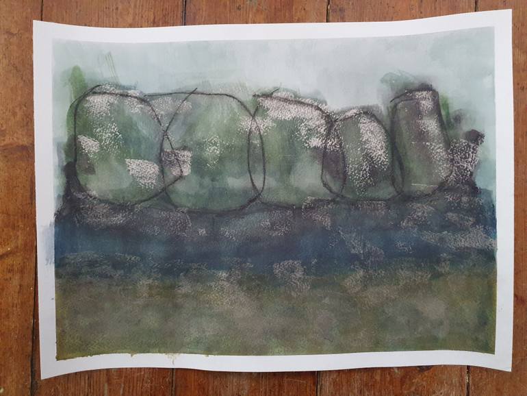 Original Abstract Expressionism Abstract Painting by Ingrid Rosine Floerke