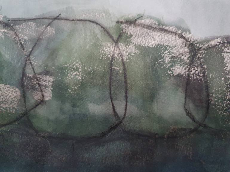 Original Abstract Expressionism Abstract Painting by Ingrid Rosine Floerke