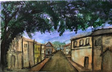 Original Folk Landscape Painting by Kim Ringeisen