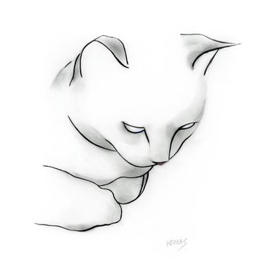 Print of Minimalism Animal Drawings by Kellas Campbell