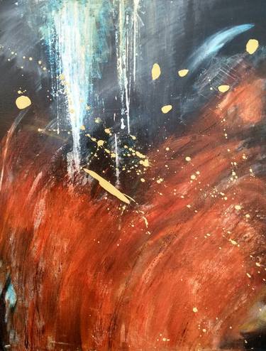 Original Abstract Expressionism Abstract Paintings by Pam Everard