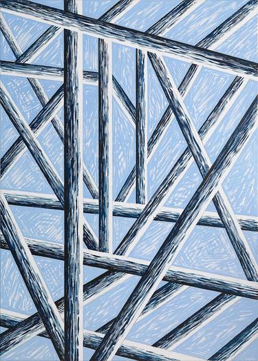 Original Abstract Architecture Paintings by Ben Ingwersen