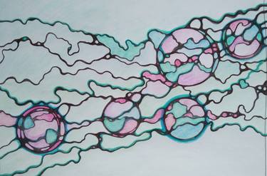 Original Abstract Drawings by Oksana Pshenichnaia