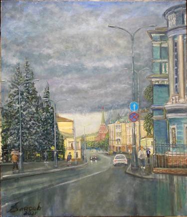 Original Cities Painting by Vlasov Vjacheslav