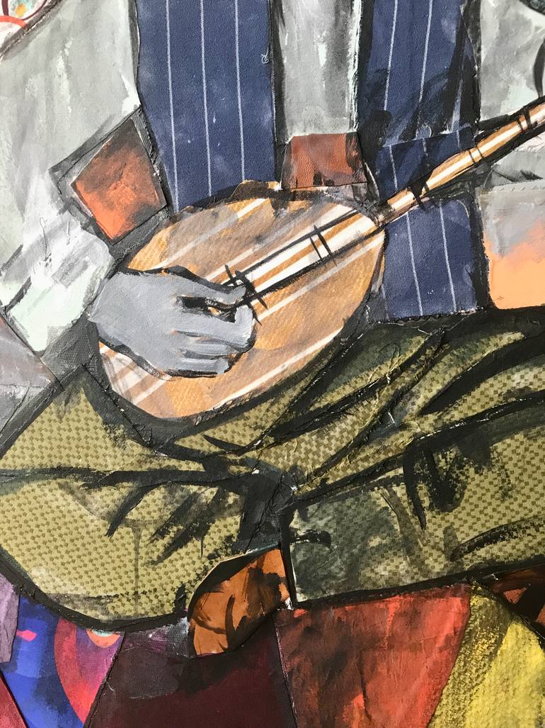 Original Surrealism Portrait Collage by Kerime Elibuyuk